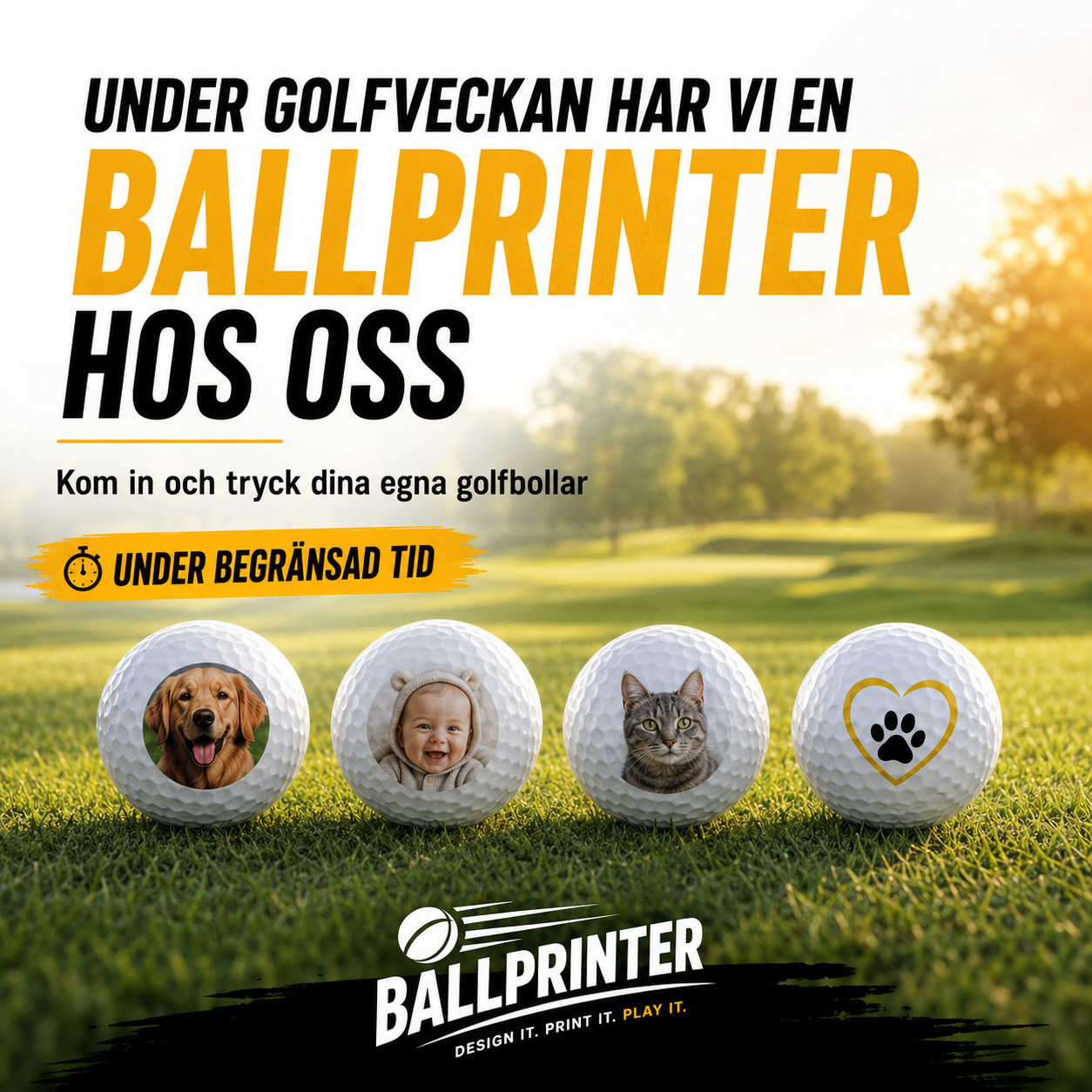 Golfveckan – Ballprinter hos oss – Inlägg (1:1)